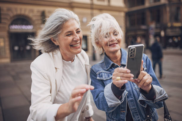 istock Mature women in city 1849823584