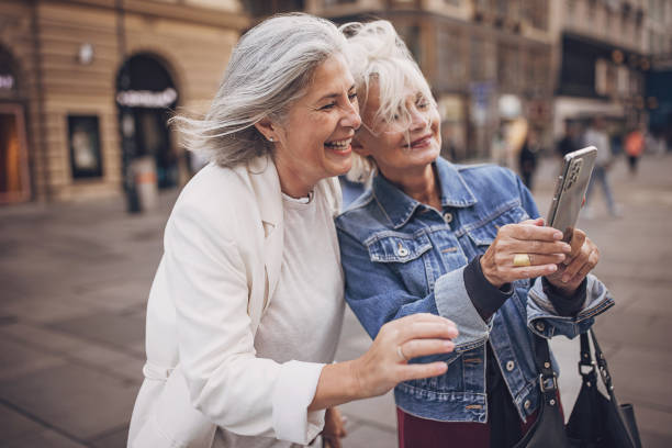 istock Mature women in city 1849824124