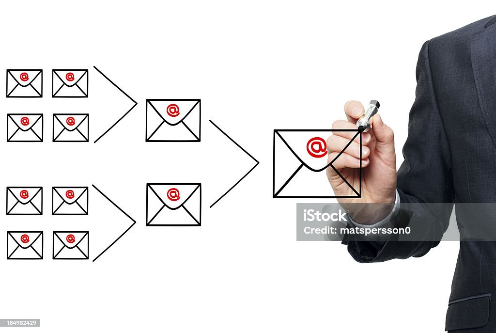 Ilustrando o conceito de marketing por e-mail - Royalty-free E-mail Foto de stock