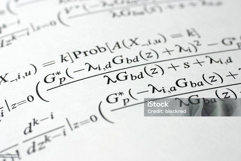 Mathematics Close-up of a mathematic equation.Similar images - Adversity Stock Photo