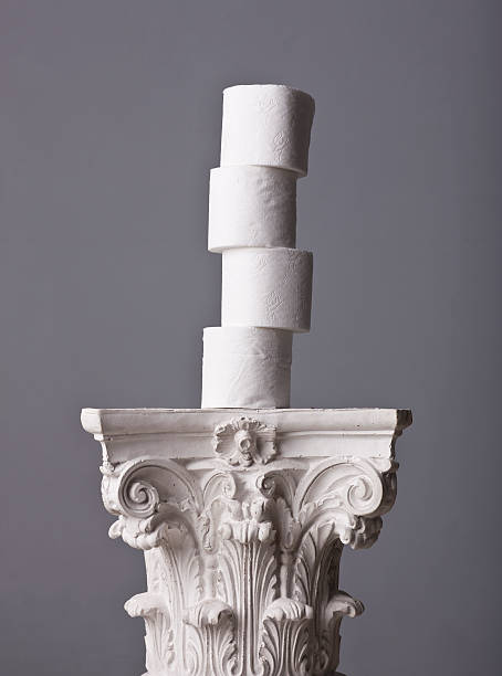 istock toilet paper tower on a corinthian capital 184983320