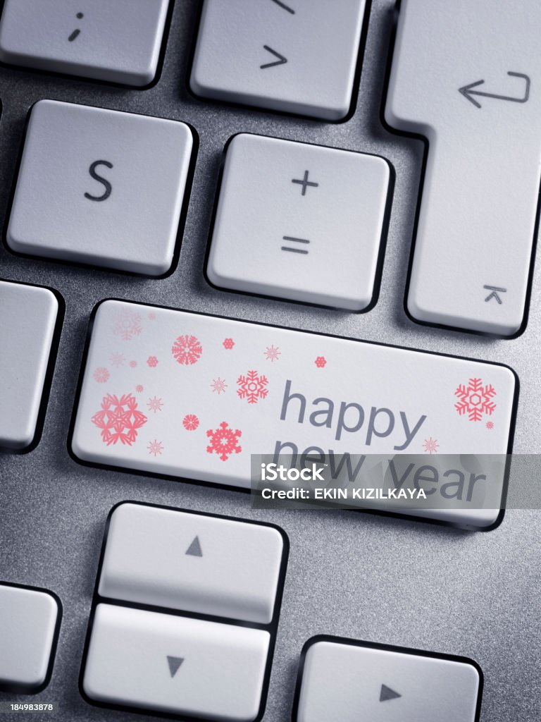 Clavier message, joyeux Nouvel An 2012 - Photo de 2013 libre de droits