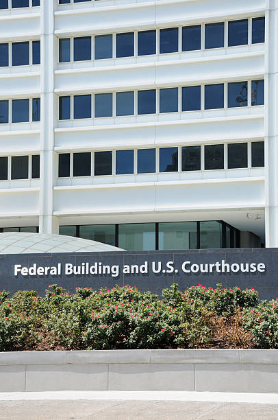 istock Federal building and u.s. courthouse sign 184983944