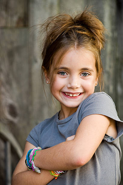 Smiling child stock photo
