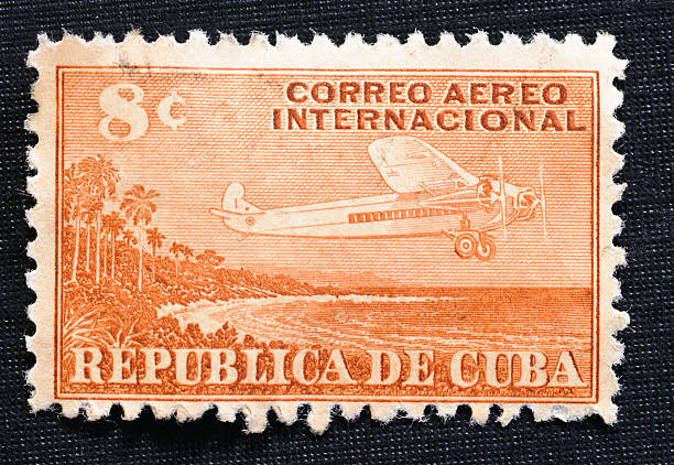 istock Early Cuban Air Mail Stamp 184984580
