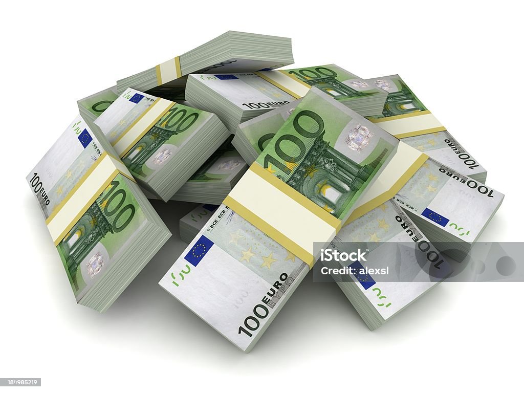 Geld Pile-Euro - Lizenzfrei EU-Währung Stock-Foto