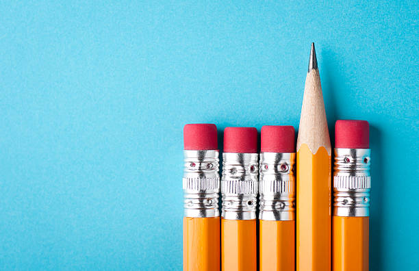Pencils Pencils with blue background eraser photos stock pictures, royalty-free photos & images
