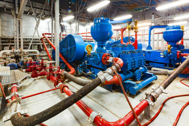 istock Various equipment and machinery for drilling wells 1849854477