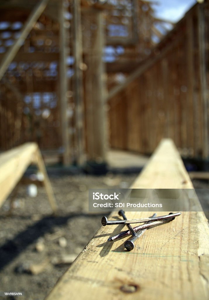 Utilizado en la construcción de clavos - Foto de stock de Clavo - Herramienta de trabajo libre de derechos