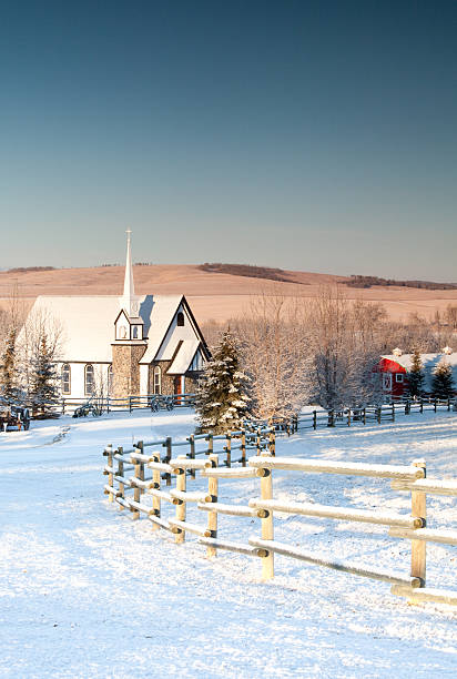 istock Country Church in Winter 184985692