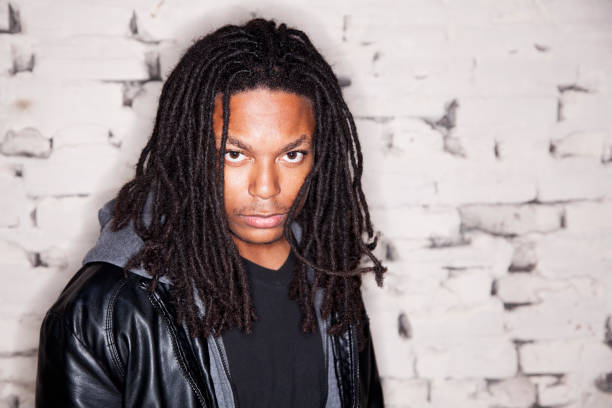 istock Portrait of young black man with dreadlocks 184985998