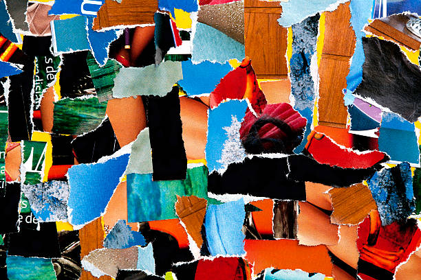 istock Collage of ripped up magazine clippings 184986042