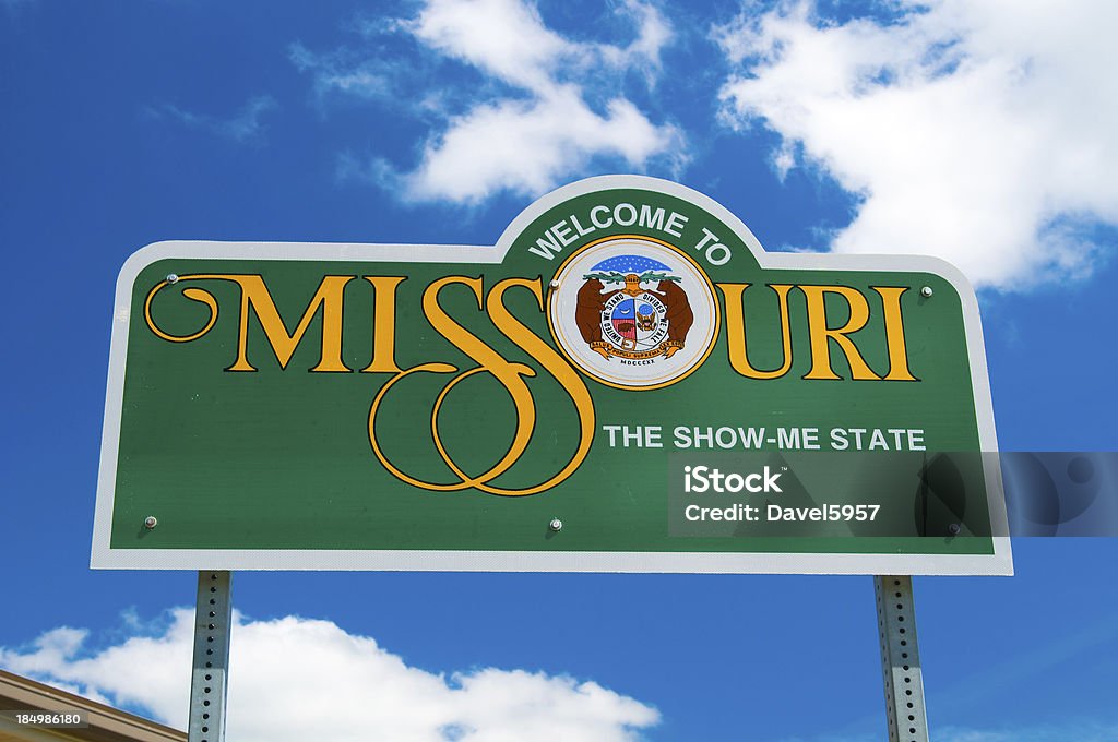 Missouri Panneau de bienvenue - Photo de Missouri libre de droits