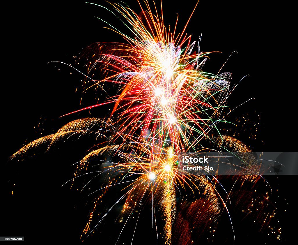 Fuochi d'artificio - Foto stock royalty-free di 4 Luglio