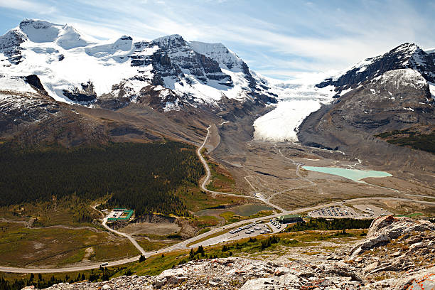 Columbia Icefield Centre and Athabasca Glacier