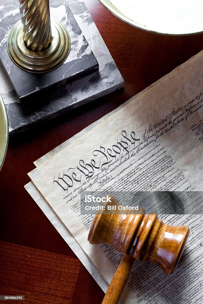 Costituzione degli USA - Foto stock royalty-free di Aula di tribunale