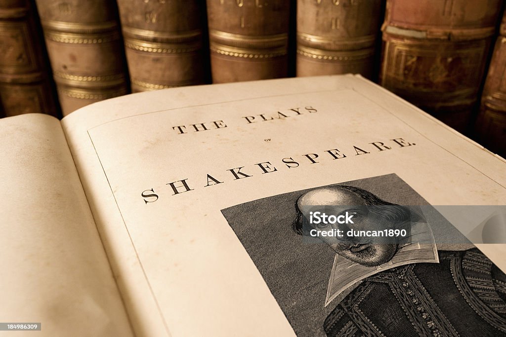 Plays of Shakespeare The title page from an antique book of the plays of Shakespeare William Shakespeare Stock Photo