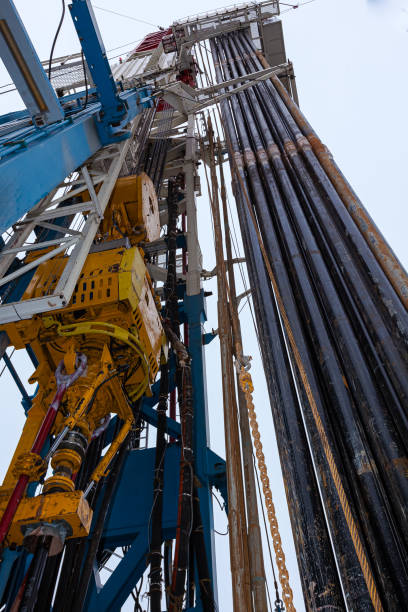 istock Top drive. Various equipment and machinery for drilling wells 1849864517