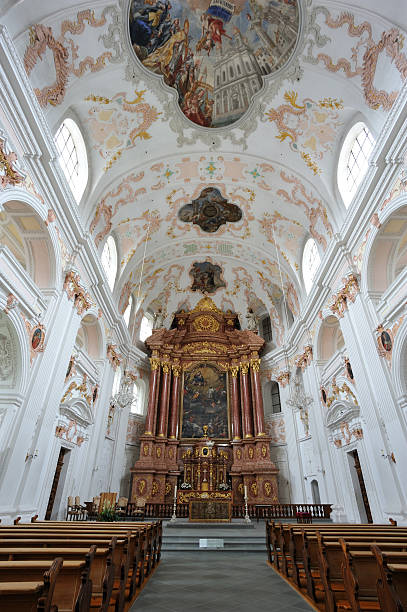 istock Jesuit Church in Luzern 184986660