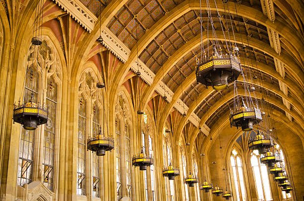 Ceiling of Suzzallo Library reading room at University of Washington campus.Other images of the University of Washington: