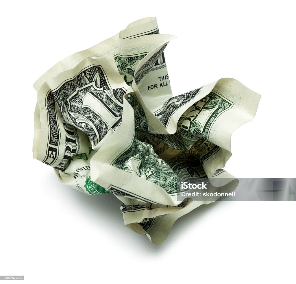 白しわ加工ドル紙幣 - 1ドル紙幣のロイヤリティフリーストックフォト