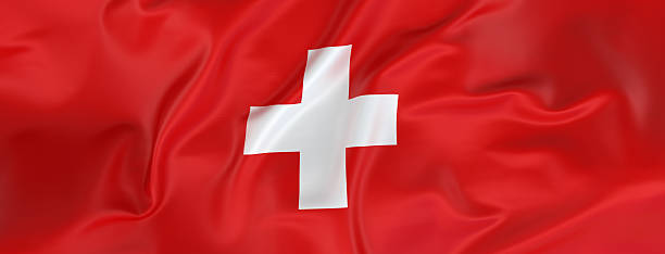 Switzerland flag banner  swiss flag photos stock pictures, royalty-free photos & images