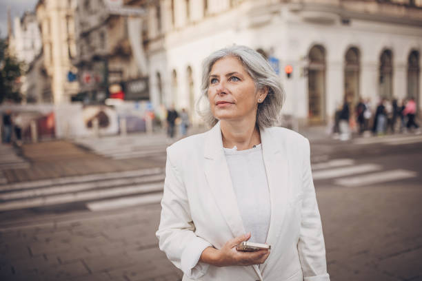 istock Modern woman on the street 1849879438