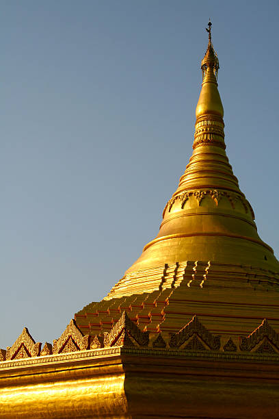 Global Vipassana Pagoda Mumbai replica of Shwedagon Yangon Myanmar stock photo