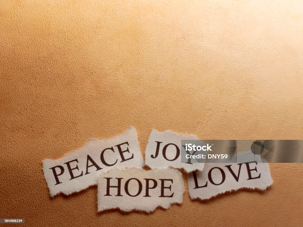 Paz, de esperanza, alegría, amor - Foto de stock de Símbolo de la paz - Conceptos libre de derechos