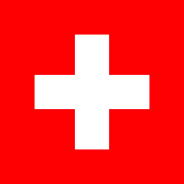 illustrazioni stock, clip art, cartoni animati e icone di tendenza di bandiera della svizzera. proporzioni corrette delle bandiere nazionali. colori ufficiali. illustrazione vettoriale eps10 - people in the background swiss culture swiss flag switzerland