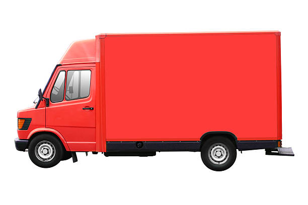 Red transporter for branding (with clipping path)