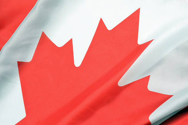 istock Canadian Flag Close Up 184988437