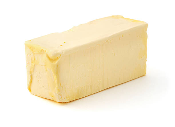 isolierte butter stick - butter stock-fotos und bilder
