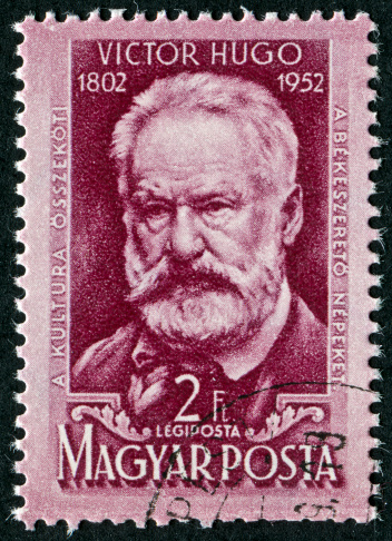 Cancelled Stamp From Hungary Featuring The French Writer And Poet Victor Hugo