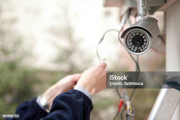 Security System Stock Photo - Download Image Now - Security Camera, Camera - Photographic Equipment, Security