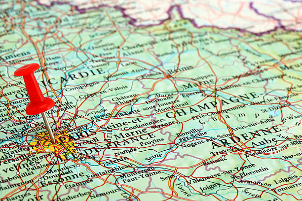 istock Paris Map - France, Europe 184988981