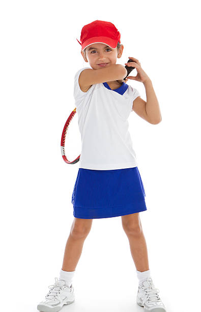 istock Smiling tennis player with racket 184989189