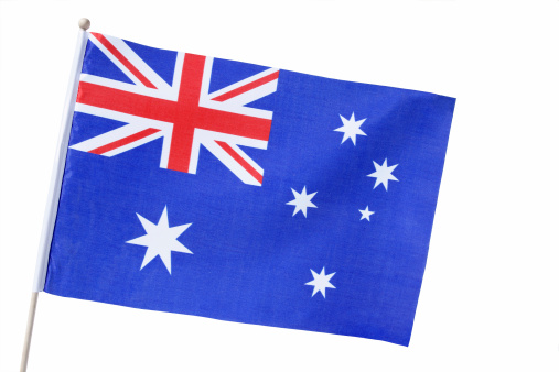 Australian flag isolated