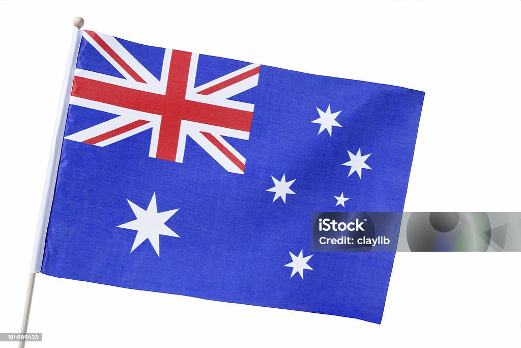 Aussie Flaga puste - Zbiór zdjęć royalty-free (Flaga Australii)