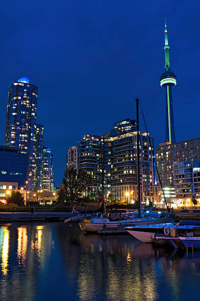 istock Toronto waterfront marina condos CN tower Canada 184989749