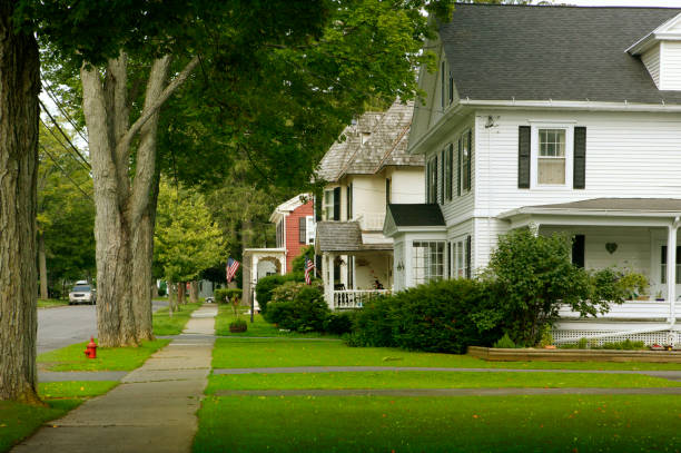 istock Typical neighborhood in small town America 184989906