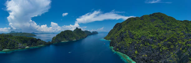 istock Panoramic Aerial view of Tapuitan Strait. 1849903602