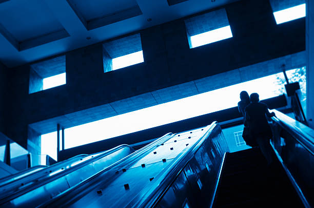 istock Commuter on the elevator at Washington DC metro Station 184990495