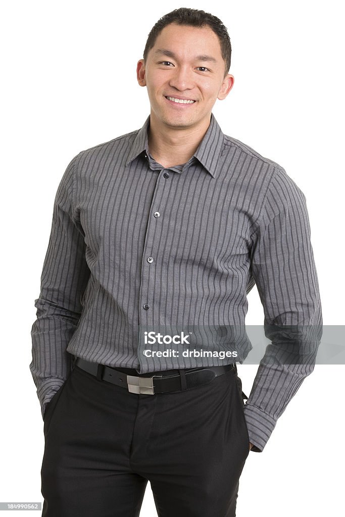 Retrato de hombre sonriendo asiática - Foto de stock de 20 a 29 años libre de derechos