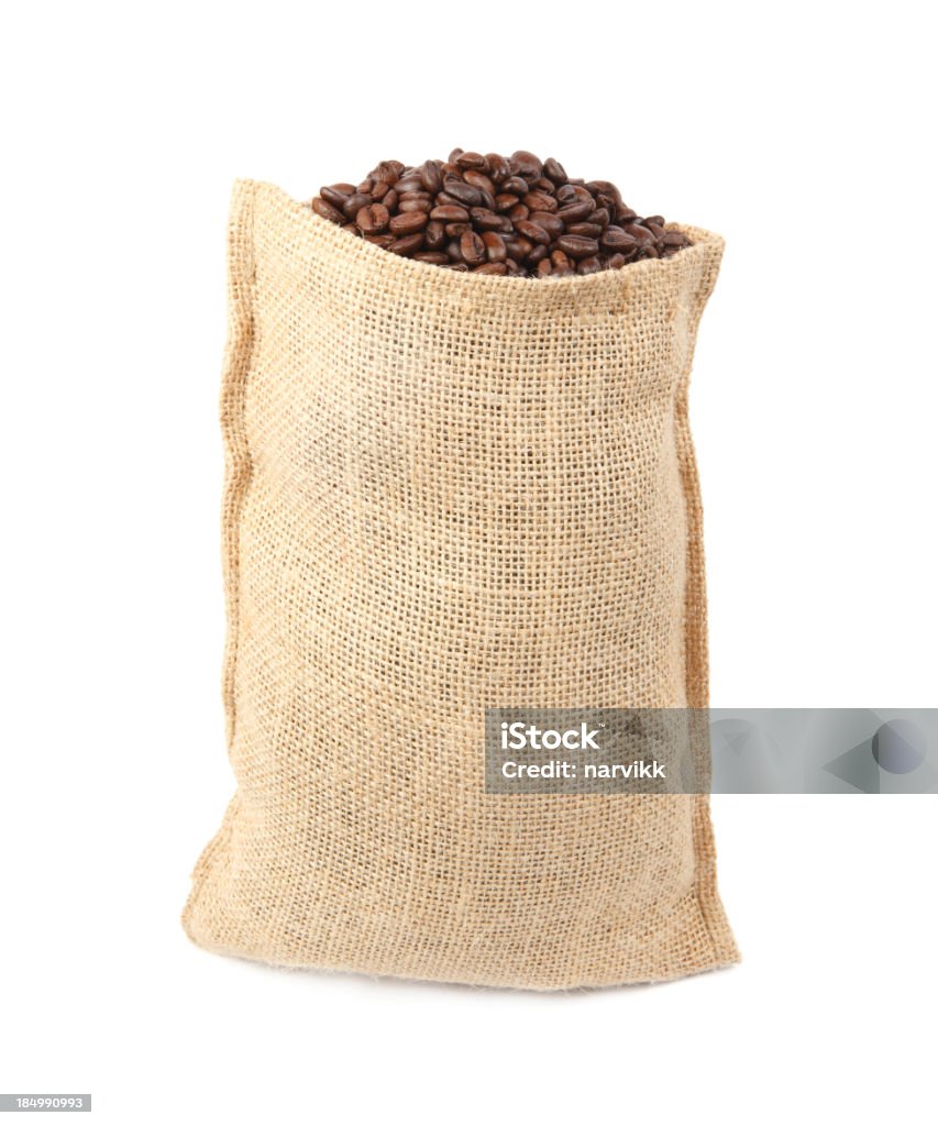 Coffee bag "Coffee bag isolated on white, see my other similar photos:" Coffee Crop Stock Photo
