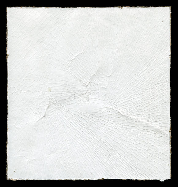 istock Wrinkled paper background textured isolated 184992093