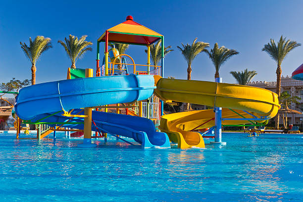 istock Waterpark in  tropical resort 184992283