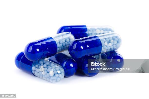 Azul Pastillas Foto de stock y más banco de imágenes de Abundancia - Abundancia, Asistencia sanitaria y medicina, Azul