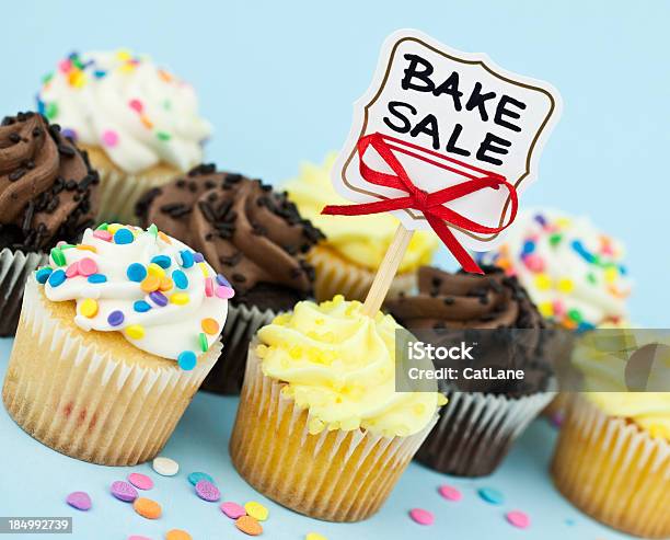 Bake Sale Cupcakes Stock Photo - Download Image Now - Bake Sale, Charity Benefit, Fundraising
