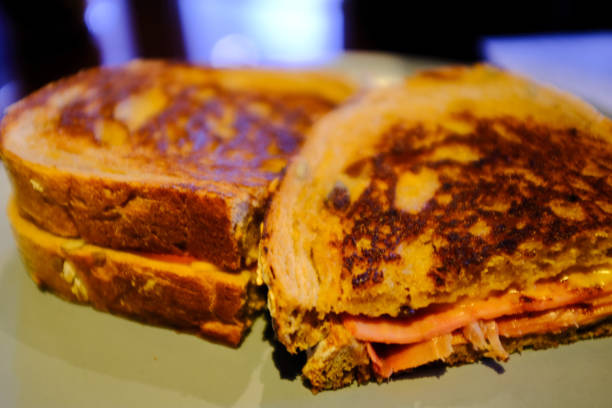istock Close-up of the sandwich on the dish. 1849929206